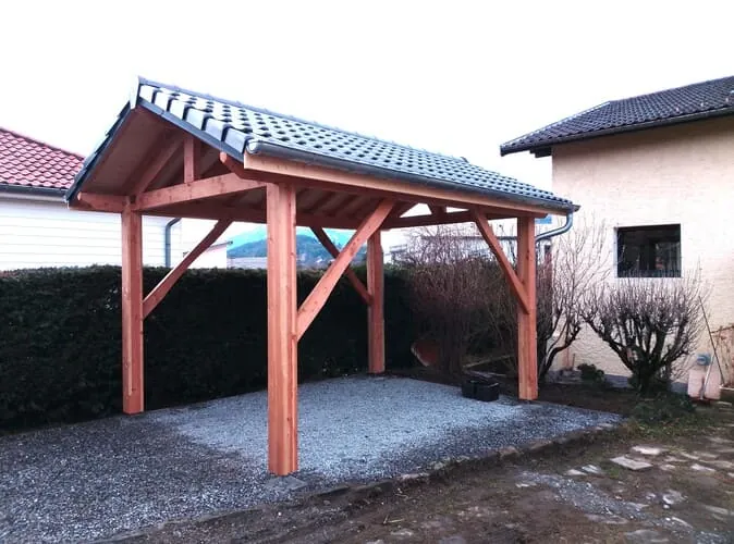 Carport en bois réalisé par RT2C